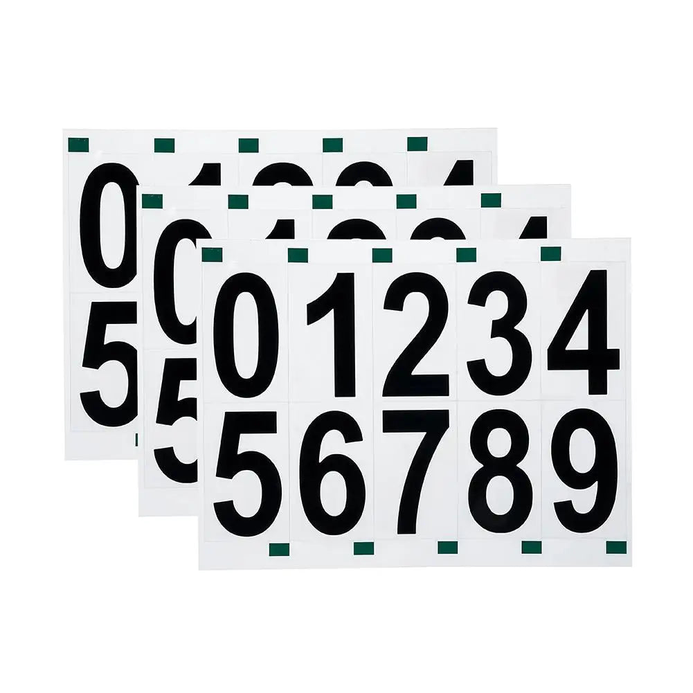 REFLECTIVE LICENSE PLATE DECAL (NUMBERS)